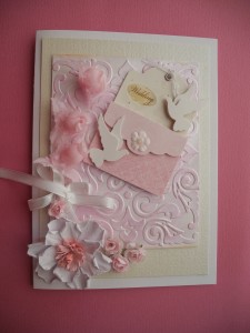 Pretty wedding card